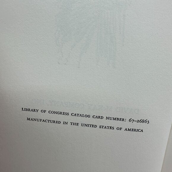 Carol Blue Wing By Lyla Hoffine Hardcover First Edition 1967 David McKay Co. Jac - Picture 6 of 6